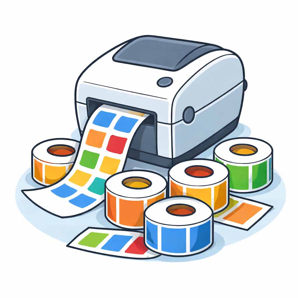 Coloured Direct Thermal Labels