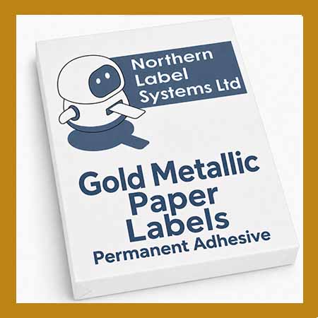 Gold Metallic Paper Labels
