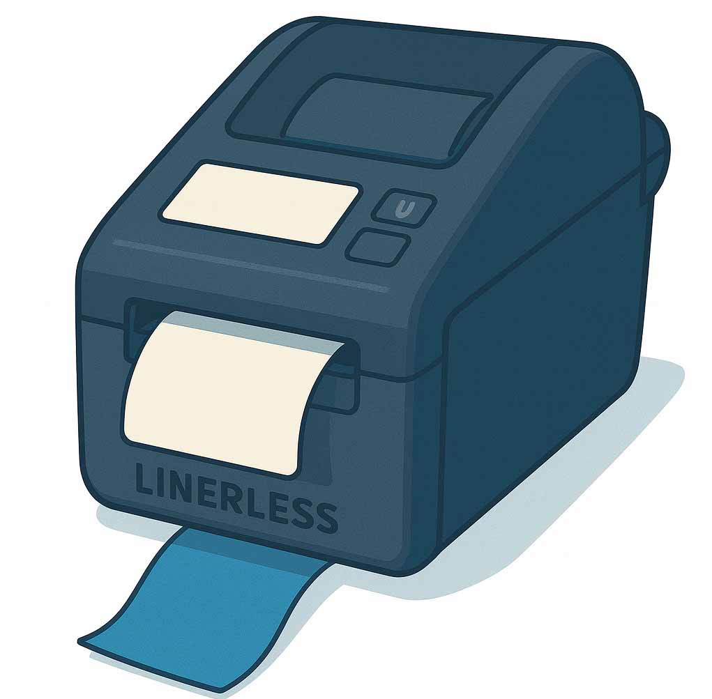 Linerless Labels in Various Widths
