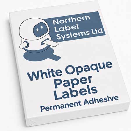 Opaque White Paper Labels
