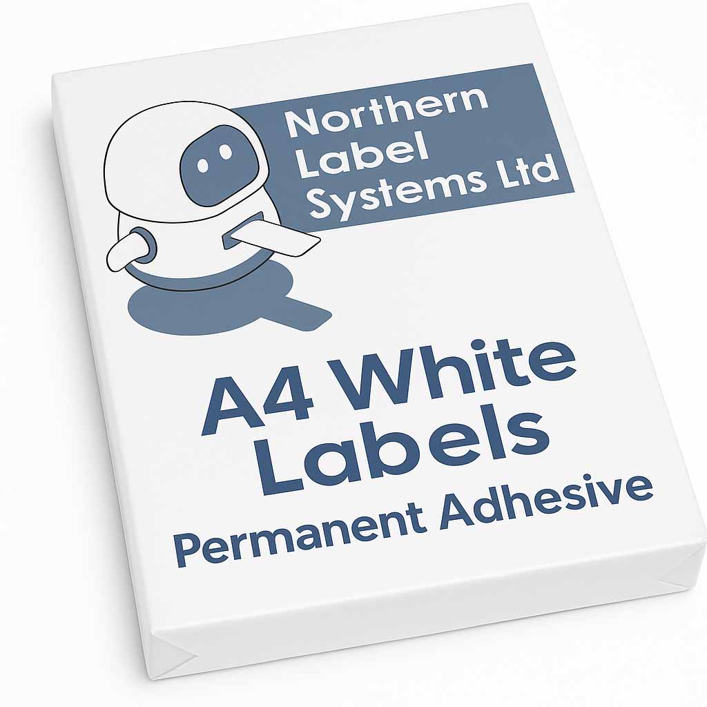 A4 Permanent Adhesive White Paper Labels