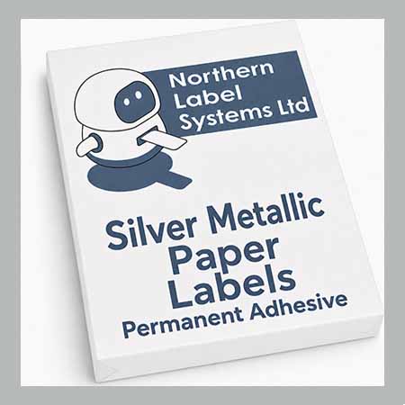 Silver Metallic Paper Labels