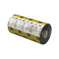 03400BK15645 Zebra ink ribbon 3400 type wax resin 156mm x 450 metre