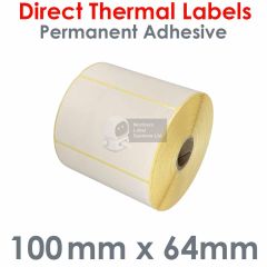 100mm x 64mm direct thermal labels