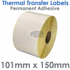 101mm x 150mm paper labels on a large roll