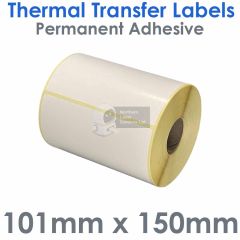 101mm x 150mm paper labels on a small roll