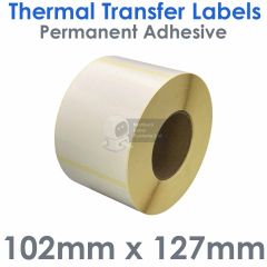 102mm x 127mm thermal transfer labels