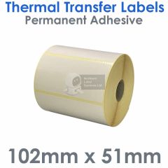 102mm x 51mm labels thermal transfer