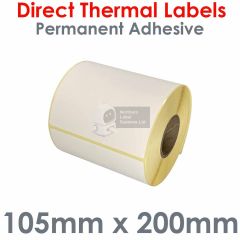 105mm x 200mm direct thermal labels