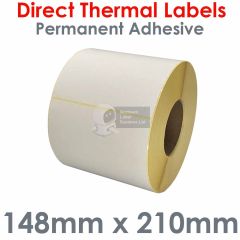 148mm x 210mm labels large roll