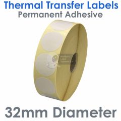 32mm Thermal Transfer Labels