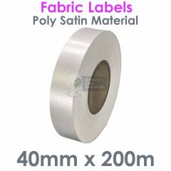 40mm PS232 Poly Satin Material for Label Printers