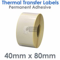 40mm x 80mm labels thermal transfer