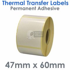 47mm x 60mm thermal transfer labels