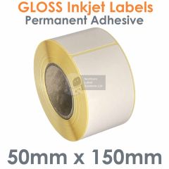 50mm x 150mm Gloss Inkjet Labels