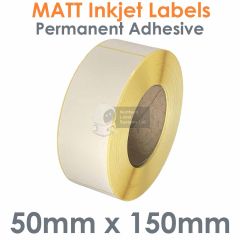 50mm x 150mm Matt Paper Inkjet Labels