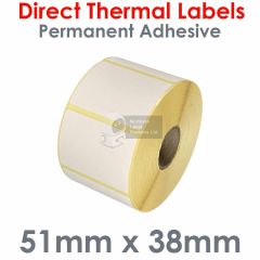 51mm x 38mm direct thermal labels