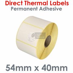 54mm x 40mm labels direct thermal