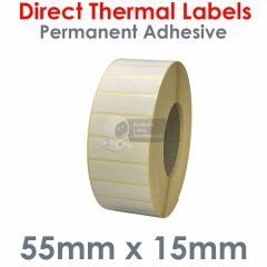 55mm x 15mm direct thermal labels