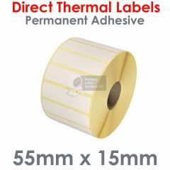 55mm x 15mm direct thermal labels