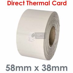 Shelf edge labels 58mm x 38mm card tags