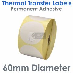 60mm diameter circular labels thermal transfer