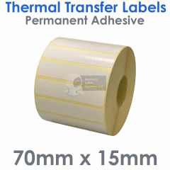Thermal transfer labels 70mm x 15mm