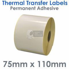 75mm x 110mm thermal transfer labels