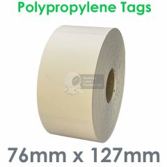 Tags polypropylene 76mm x 127mm
