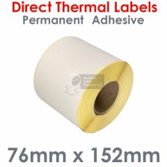 76mm x 152mm direct thermal labels