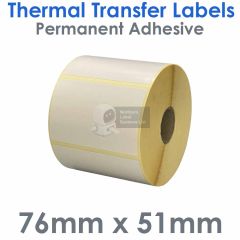 76mm x 51mm labels thermal transfer