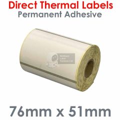 Zebra 8008731-T labels equivalent 76mm x 51mm with Registration Line on Reverse