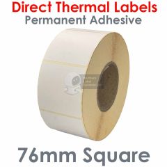 76mm x 76mm direct thermal labels