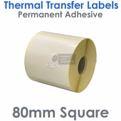 Thermal transfer labels 102mm x 102mm square