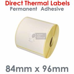 84mm x 96mm direct thermal labels