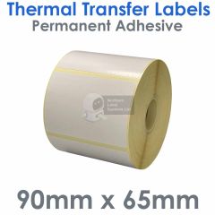 90mm x 65mm thermal transfer labels