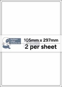 Recycled White Paper Labels LL02NELRCY