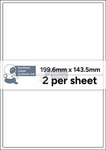 Recycled White Paper Labels LL02RCY