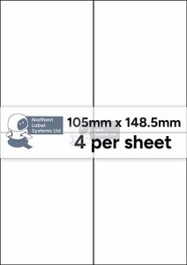 Recycled White Paper Labels LL04NSERCY