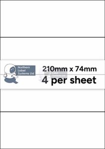 Recycled White Paper Labels LL04NSLRCY