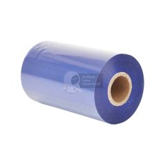 Blue ink ribbon 110mm x 300 metre wax resin.