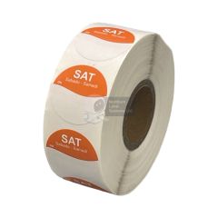Saturday 25mm Diameter Day Dot Labels