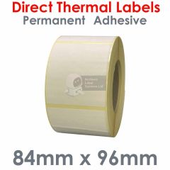 Direct thermal labels 84mm x 96mm