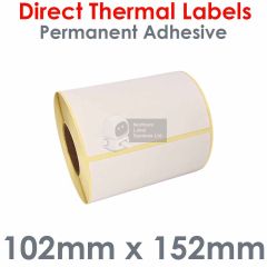 Direct thermal labels 102mm x 152mm