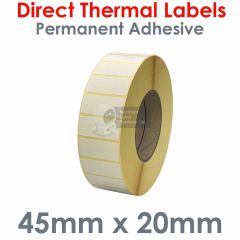 45mm x 20mm direct thermal labels