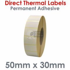50mm x 30mm direct thermal labels