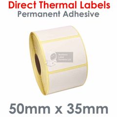50mm x 35mm direct thermal labels