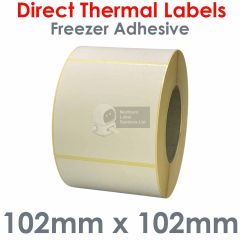 Freezer adhesive labels 102mm x 102mm