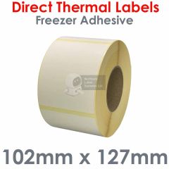 Freezer labels 102mm x 127mm direct thermal