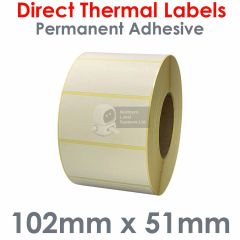 Labels 102mm x 51mm direct thermal